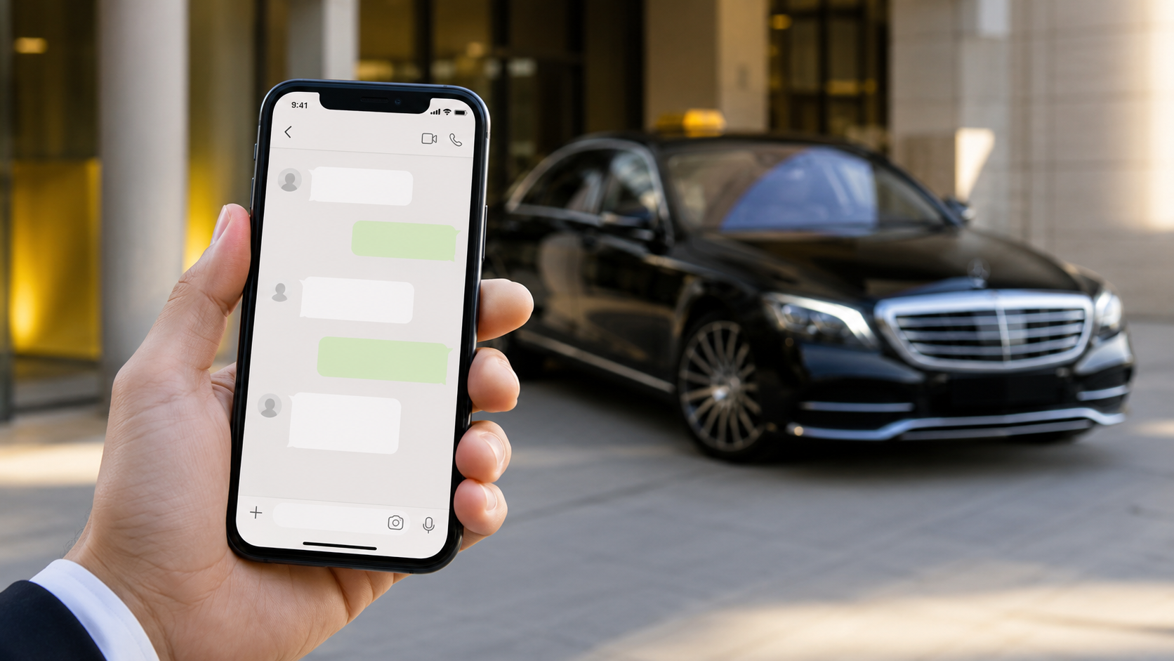 Réservation Taxi Maule par WhatsApp sur smartphone